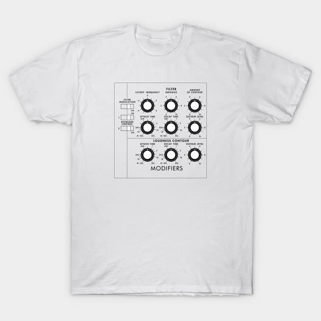 Moog Model D Filter 2 T-Shirt by s0nicscrewdriver